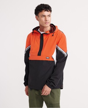 Superdry Jared Overhead Cagoule Férfi Kabát Narancssárga | JMLQA4967